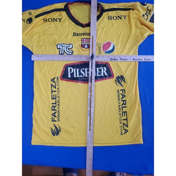 Barcelona B.S.C Primero Equador Jersey Shirt 2013 Soccer Futbol Men's Medium - Picture 9 of 16